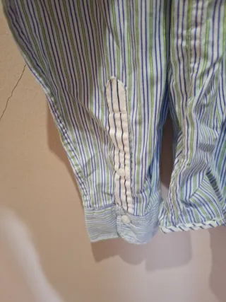 Camisa Desigual Rayas Azul/Verde