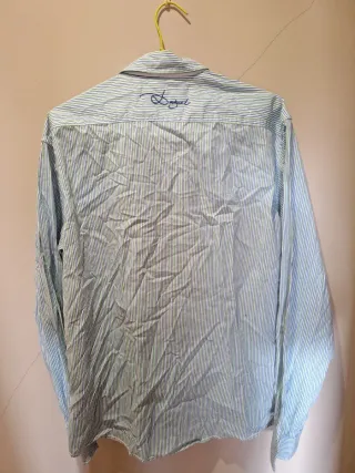 Camisa Desigual Rayas Azul/Verde