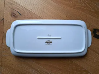 Vassoio porcellana con pantera oro