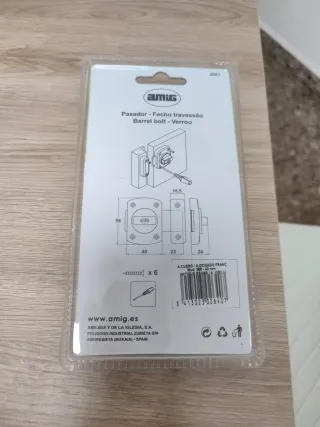 Pasador de puerta AMIG Mod. 385