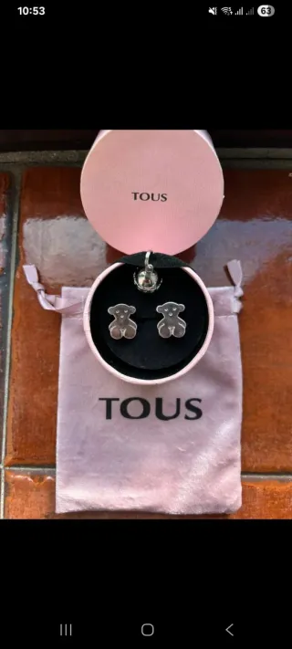 Conjunto Tous: Pendientes y Colgante Oso