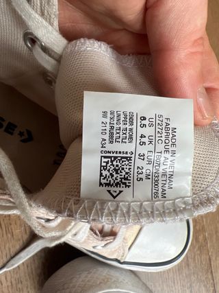 Converse plataforma rosa talla 37