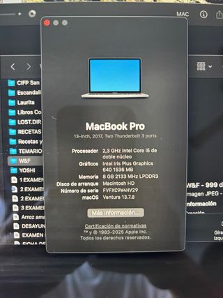 MacBook Pro 13 i5 8GB 256GB