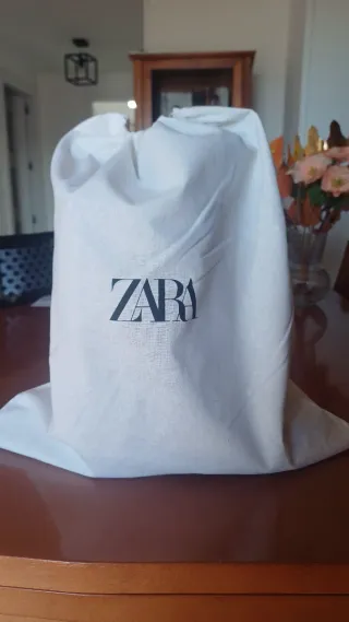 Botín cowboy piel Zara T.37. Marrón chocolate