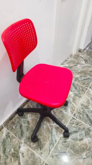 Silla Escritorio Ikea Alrik Roja
