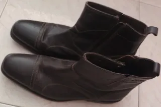 Botines marrones de cuero