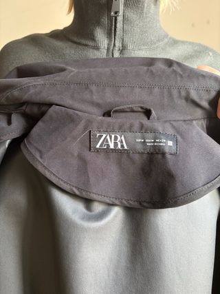 Gabardina Negra Mujer