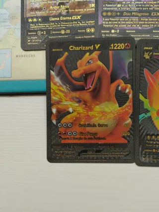 Pack 5 Cartas Pokémon Especiales Negras