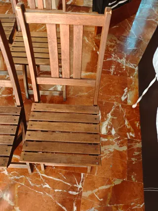 4 Sillas de Jardín Teka Plegables