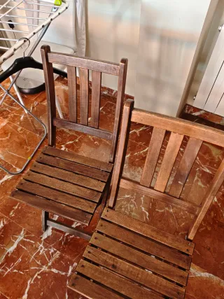 4 Sillas de Jardín Teka Plegables