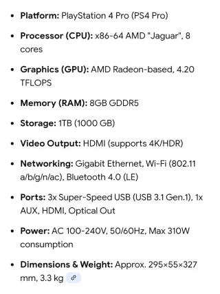 PS4 (PlayStation 4) + 4 Juegos FIFA y GT