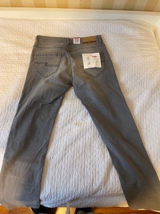 Pantalones Vaqueros Slim Grises Talla 40