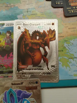 Pack 5 Cartas Pokémon Especiales Plata