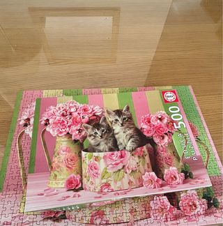 Rompecabezas Educa 500 Piezas Gatitos Rosas