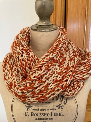 Bufanda Infinita Lana Suave Hecha a Mano