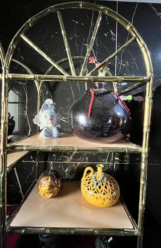 Estantería Dorada Metal