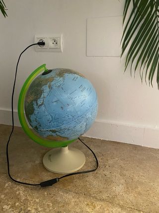 Lámpara Globo Terráqueo Iluminado