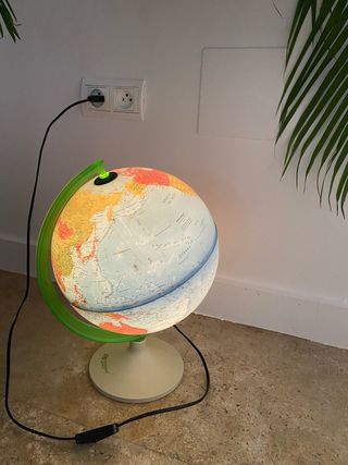 Lámpara Globo Terráqueo Iluminado