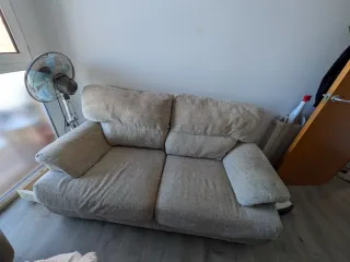 Sofá de 2 plazas en tela