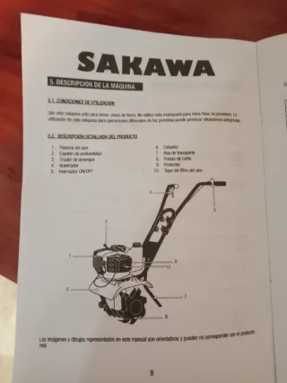 Mula mecánica Sakawa 1G52 sin estrenar