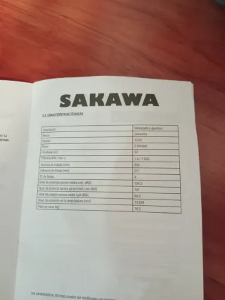 Mula mecánica Sakawa 1G52 sin estrenar