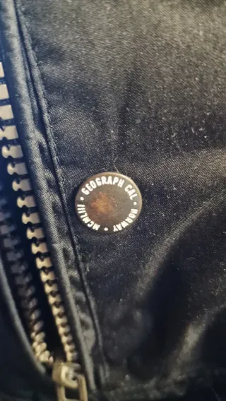 Anorak Geographical Norway Negro con Capucha