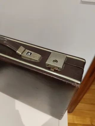 Maletín cuero vintage marrón