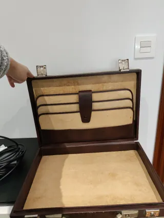 Maletín cuero vintage marrón