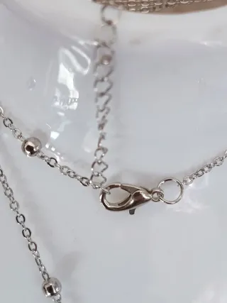 Colgante Cruz Plata y Verde Mujer