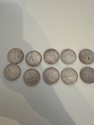 5 Francos Franceses Monedas