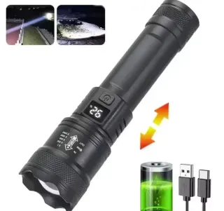 Linterna LED Potente USB Carga