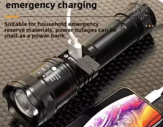 Linterna LED Potente USB Carga