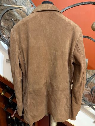 Giacca donna vera pelle scamosciata vintage