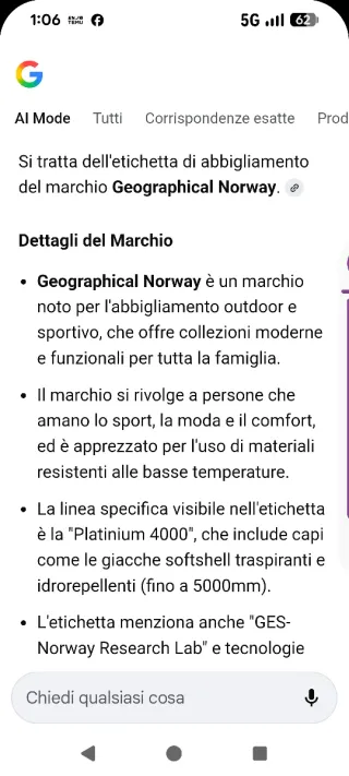 Giacca da neve calda taglia m