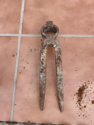 Azada antigua de 2 picos