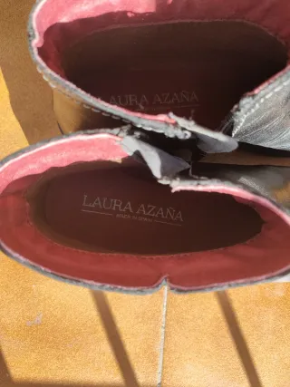 Botines piel mujer Laura Azaña negros
