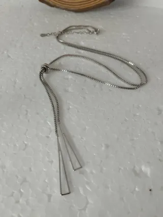 Colgante Triángulos plateados nuevo Ajustable