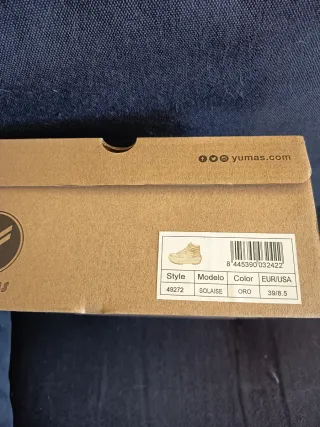 Botín Yumas Solaise Oro Talla 38
