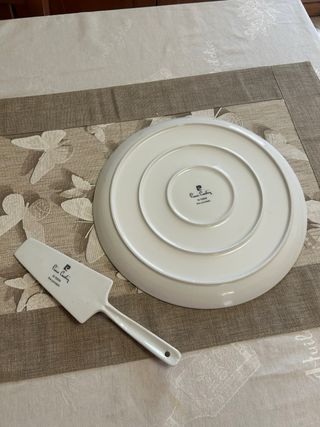 Piatto torta Pierre Cardin con paletta