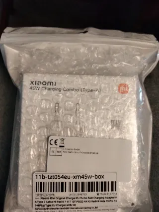 Cargador Xiaomi 45W con Cable USB-C