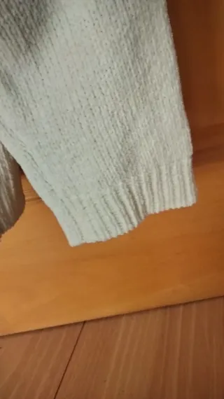 Jersey Natura beige escote pico talla L