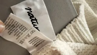 Jersey Natura beige escote pico talla L