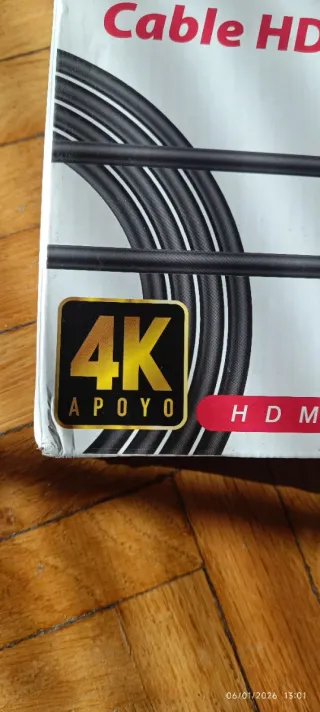 Cable HDMI 10 metros tipo 4k. Conexión macho-macho