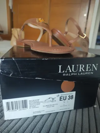 Sandalias Ralph Lauren Marrón Talla 38