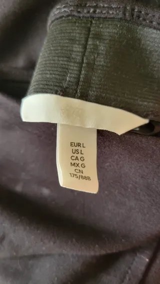 Minifalda negra talla L