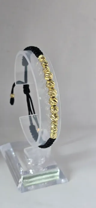 Pulsera Oro Lamina Negro