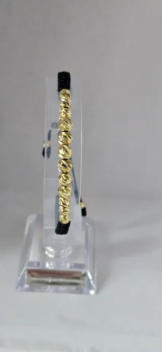 Pulsera Oro Lamina Negro