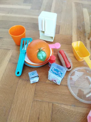 Pack Muebles Madera Casita Muñecas Cocina