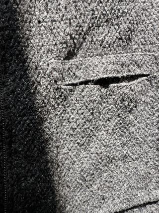 Abrigo Zara Lana Mujer Gris