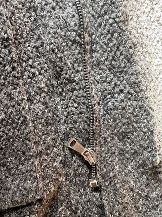 Abrigo Zara Lana Mujer Gris